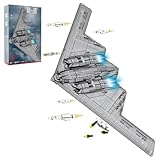 Reobrix B2 Bomber Building Set for Adults, Military Fighter Jet Model Collection, Aviation Airplane Display for Home Office Decor, Ideal Gifts for Men and Military Fans 14+