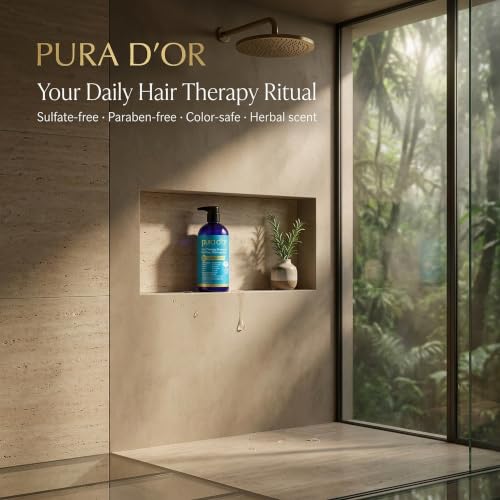 Image of PURA D'OR Hair Thinning Therapy Biotin Shampoo ORIGINAL Scent, 16oz