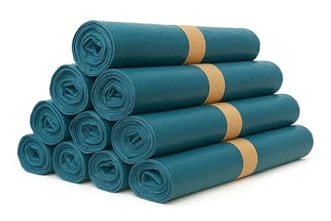 Worki na śmieci 240 litrów Niebieskie – 100 sztuk – Stabilne, odporne na rozdarcia worki typu 100 (70µ) – Mocne worki z folii LDPE – Do pojemników, warsztatu, domu, przemysłu i biura