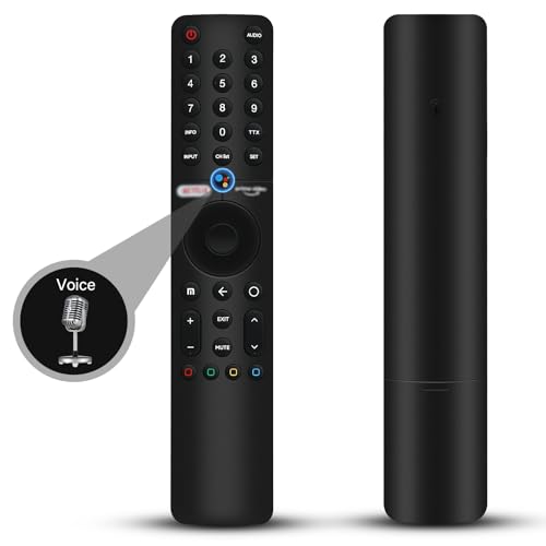 XMRM-19 Mando a Distancia para Xiaomi MI P1 Q1 Series Smart TV Voice Control Remoto Reemplazo para Xiaomi L32M6-6AEU L50M6-6AEU L55M6-6ESG L75M6-ESG Mando con Función de Voz