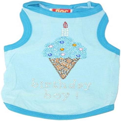 The Dog Squad Birthday Ice Cream Tank, Small, Blue