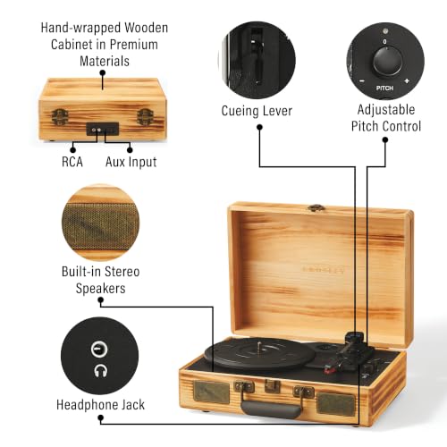 Image of Crosley CR8005F-NA Cruiser Plus Record Player, Natural