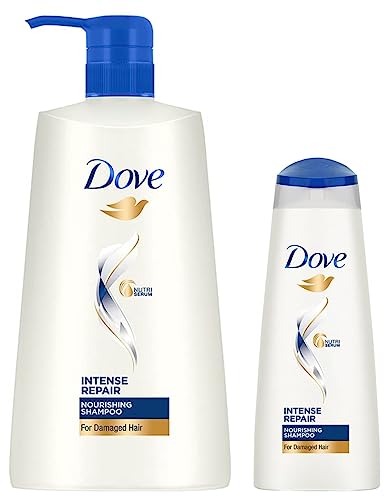 Image of Dove Intense Repair Shampoo, 650ml & Intense Repair Shampoo, 340ml