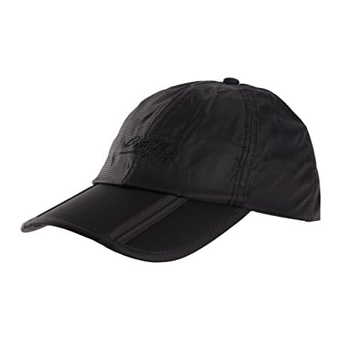 Sumolux Gorra Visera Hombre/Mujer Plegable Impermeable Secado Rápido Negro Cover