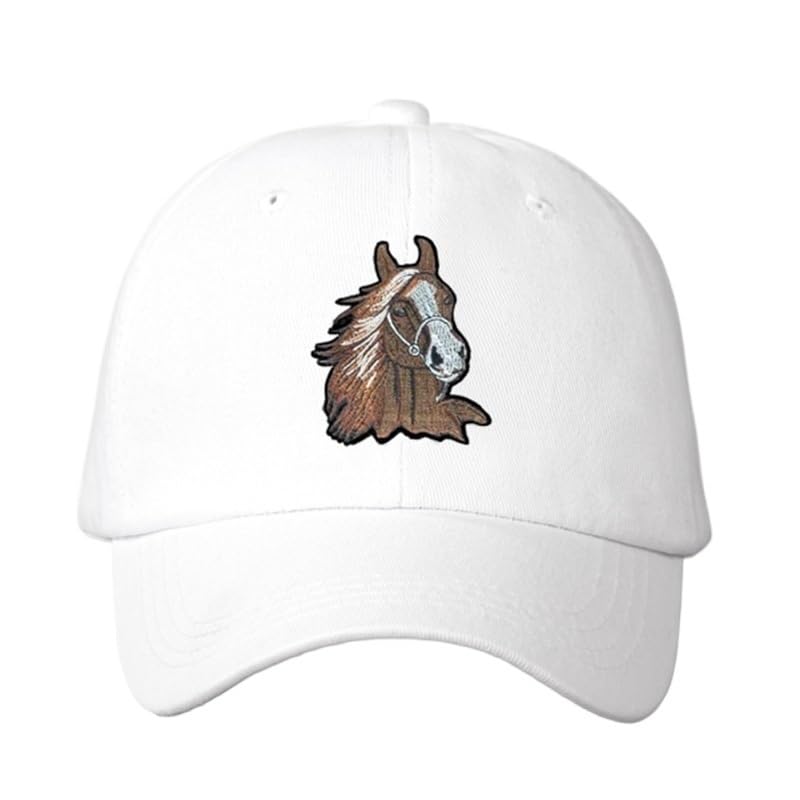 Casquette réglable cheval marron pour stopper l'éblouissement du soleil durant vos activités