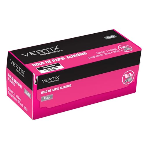 Vertix Alumínio para Mechas 100m x 12cm - Rolo de Papel Alumínio