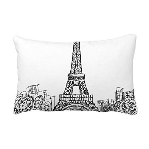 Coussin Tour Eiffel Paris cadeau décoration idéal oreiller lombaire multicolor - 2