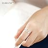 ELBLUVF 925 Sterling Silver Elephant Animal Lucky Ring Jewelry Bridesmaid Gift Favor (6.5)
