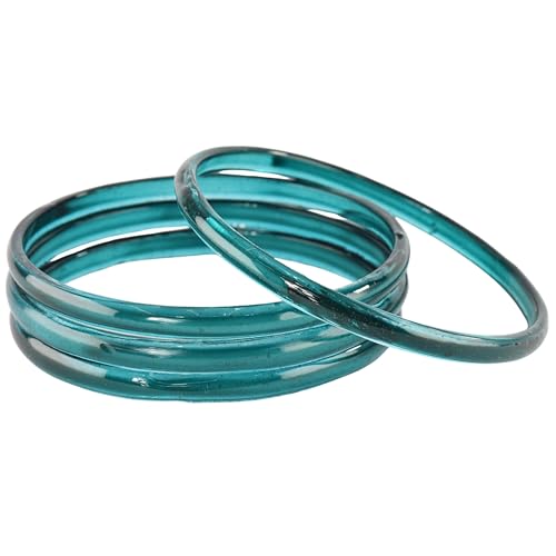 Image of STYOLLO Viral Jelly Plain Transparent Glass Kada Set For Women & Girls | Kanch Kada For Girls | Daily Ethnic Traditional Jewelry | Glossy Classic Fashion Kangan For Wedding, Festive & Parties - Set Of 4
