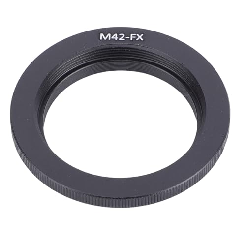 VBESTLIFE Adaptador de Montura M42 a FX, Anillo Adaptador de Lente de Aleación de Aluminio para Lente M42 a Cámara sin Espejo Serie FX, Integración