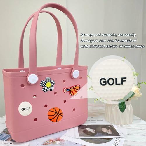 Image of Lckaey Rubber Beach Bag Accessories-PVC Rubber Totes organizer Sport Charms- for Purse Bogg Inserts