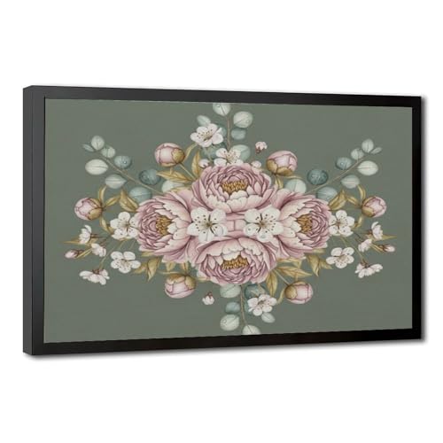 Cadeau pivoine affiche murale flore originale 20x30
