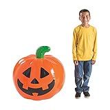 Fun Express Giant Inflatable Pumpkin – Spooky Halloween Yard Decor Party Toy Weather-Resistant – Easy Setup Great Yard Haunted House or Halloween Party – Perfect for Photos & Outdoor Fun 35