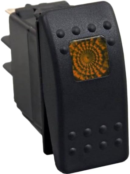 OPR Lighted Rocker Switch Amber
