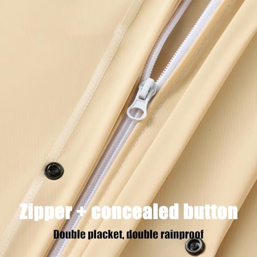 Mono con capucha reutilizable transpirable y traje de lluvia impermeable 6