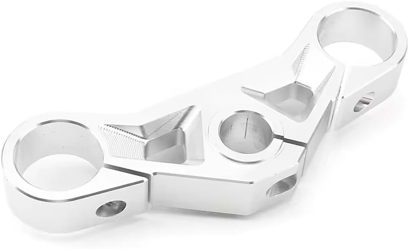 Motorcycle Accessories CNC Aluminum Upper Fork Cross Brace Triple Tree Clamp For CFMOTO 450SR 450sr 450 SR 2022 2023 2024 (Silver)