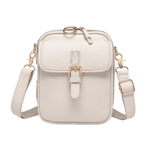 Forcipower Crossbody Bag, Crossbody Anti-Theft Leather Bag, Crossbody Wallet Phone Purse with Card Slots, RFID