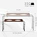 BYMECOST Laptop Desk for Bed, Adjustable Height & Length Laptop Bed Table,Overbed Table with Wheels for Queen Size Beds,Rolling Standing Desk,Over Bed Table for Working Reading Eating