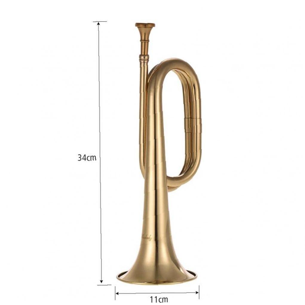 Instrumento De Latón De Cuerno De Caballería De Trompeta De Bugle Llame para Banda B De Escuela B Flat