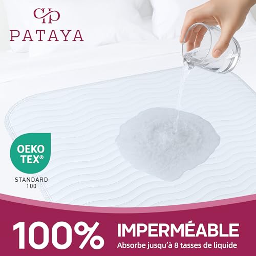 Alèse imperméable 90x160 drap housse absorbant protège matelas bébé - 3