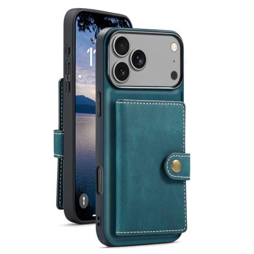 Étui portefeuille iPhone 17 Pro bleu pour ne plus perdre vos cartes