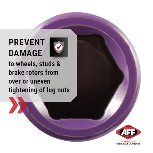 Image of AFF Torque Limited Socket, 1 /2 inch Drive, 14mm, 75 ft /lbs, Dark Purple, 40202
