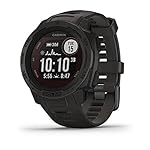 Garmin Instinct Solar (Renewed), Solar-Powered Rugged Outdoor Smartwatch, Built-in Sports Apps and Health Monitoring, Graphite