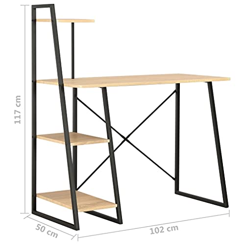Bureau informatique avec étagère pour optimiser les petits espaces de travail - 3