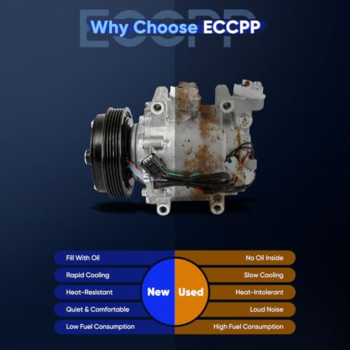 Image of ECCPP A /C Compressor with Clutch for Honda Fit 1.5L 2009-2014 AC Compressor