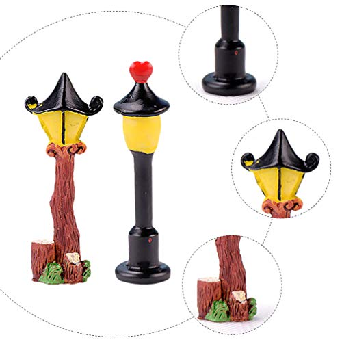 2 Unidades Decoração Da Lâmpada De Rua Lâmpada De Rua Em Miniatura Modelos De Trens Luzes De Modelo