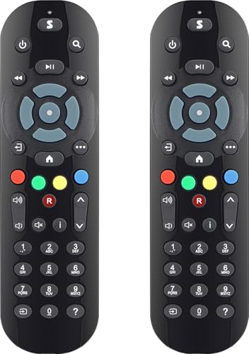 Pack of 2Replacement Remote Control Compatible with All Sky Q Box Sky Q TV Box Mini and Silver Box (Non-Touch No Voice Control)