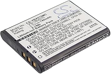 3.7v Compatible with Battery Panasonic VW-VBX070, VW-VBX070GK, VW-VBX070-W HM-TA2, HX-DC1, HX-DC10, HX-DC10EB-K, HX-DC10EF-K, HX-DC10GK, HX-DC15, HX-DC1EB-H