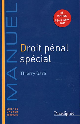 Télécharger Droit pénal spécial Francais PDF