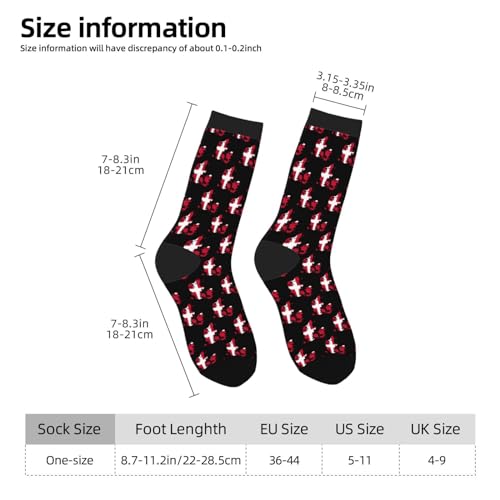 Flag Map of Denmark Socks For Men Women Gift Sport Crew Socks Funny Wicking Socks3