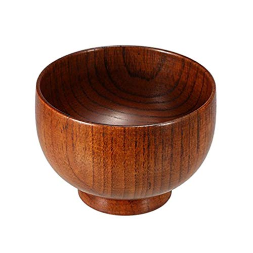 Milisten Men Shaving Brush Bowl Wooden Shave Cream Cup Soap Foam Mug Face Cleaning Soap Container (Not Include Brush)