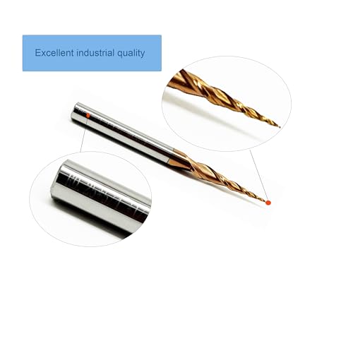 Image of Tapered Ball Nose End Mill, 1 /4 inch - 3 inch, 0.25mm Radius (HRC55) - Precision CNC Bit for Professional Finishing on Hard Metals, Wood, and Plastic