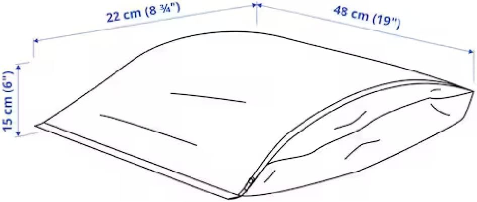 Miniatura 4 de I-K-E-A PÄRKLA - Bolsa organizadora de zapatos de polipropileno de 19 x 8 pulgadas (paquete de 4), Blanco