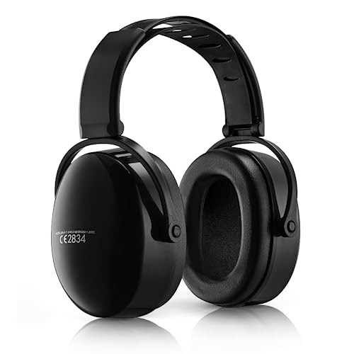 Ear Defenders, Noise Reduction Earmuffs with Soft Foam Ear Cups, Hearing Protection 31dB Highest SNR