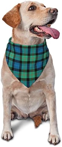 Pet Triangle Scarf, Scottish Clan Gunn Ancient Tartan Plaid pet cat and Dog Scarf, Pet Clothing Accessories, Plaid Pet Scarf, for Small to Large Dogs Cats