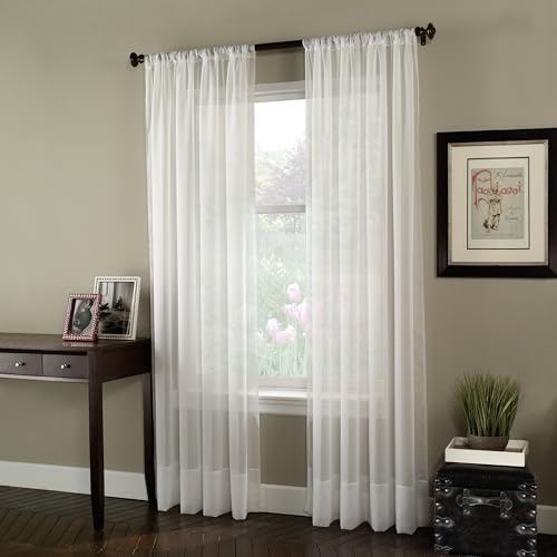 Curtainworks Soho Voile Sheer Curtain Panel, 144 Curtainworks Soho Voile Sheer Curtain Panel, 144