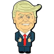 3-Inch Donald Trump Magnet [1-Pack] Custom Made Political Satire Cartoon for Fridges, Lockers, and Whiteboards - Durable and Hilariously Unique Design