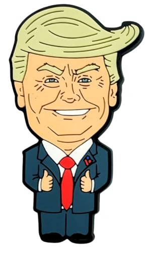 SUNSPARK 3-Inch Donald Trump Magnet [1-Pack]: Custom Made Political Satire Cartoon for Fridges, Lockers, and Whiteboards - Durable and Hilariously Unique Design