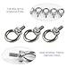 Alipis 5pcs Stainless Steel M6 Eye Nut Ring Bolts Threaded Eye Screws Lifting Device Parts for Marine and Industrial Use