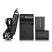 Powerextra 2 Pack Replacement Sony NP-FH50 Battery and Charger for Sony Cyber-Shot DSC-HX100V, DSC-HX200V, DSC-HX1, HDR-TG5V, Alpha DSLR A230, DSLR A290, DSLR A330, DSLR A380, DSLR A390