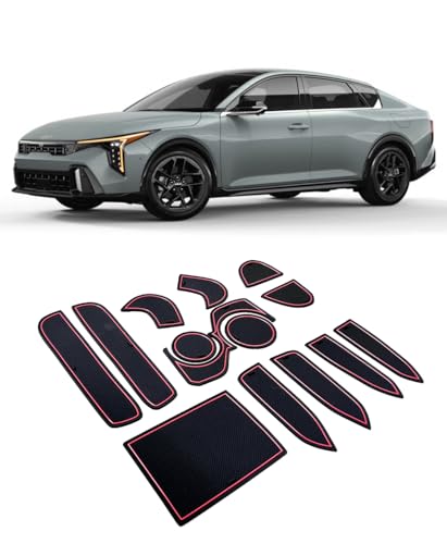 Tapis de porte pour Kia K4 rouge idéal pour les trajets en famille