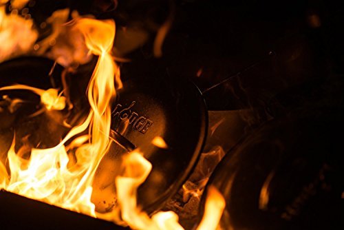 Lodge Seasoned Cast Iron Deep Camp Dutch Oven - 12 Inch / 8 Quart #TOP6