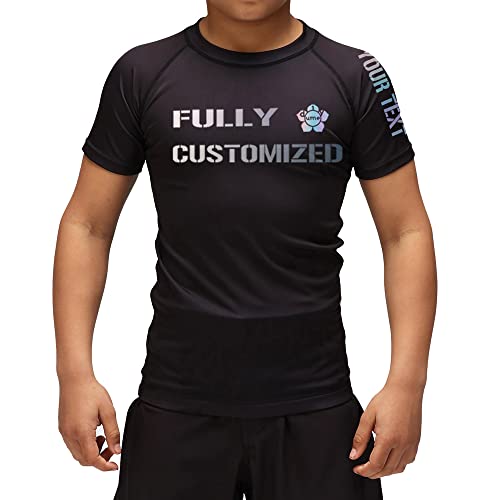 Youth Kids Fully Customized Rashguard Performance Jersey Shirt for Sport Fightwear