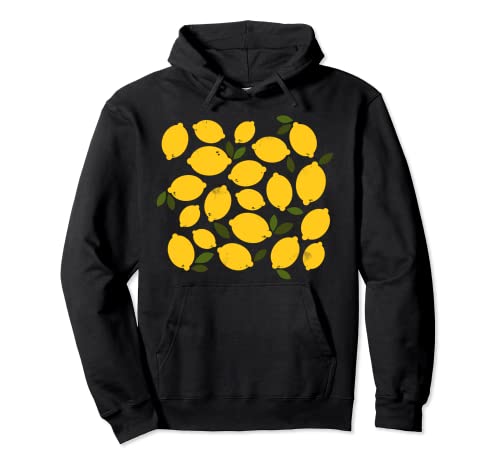 Motif abstrait de citron Sweat à Capuche
