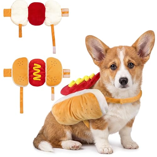 Hot Dog Pet Costume - Funny Cute Food Halloween Dog