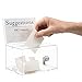 Adir Donation Box with Lock – Acrylic Suggestion Box with Slot, Ballot Lock Box with Sign Holder for Raffle, Tip Jar, Voting, Comments - Cash Donation Boxes for Fundraising (6.25x4.5x 4 Inches)